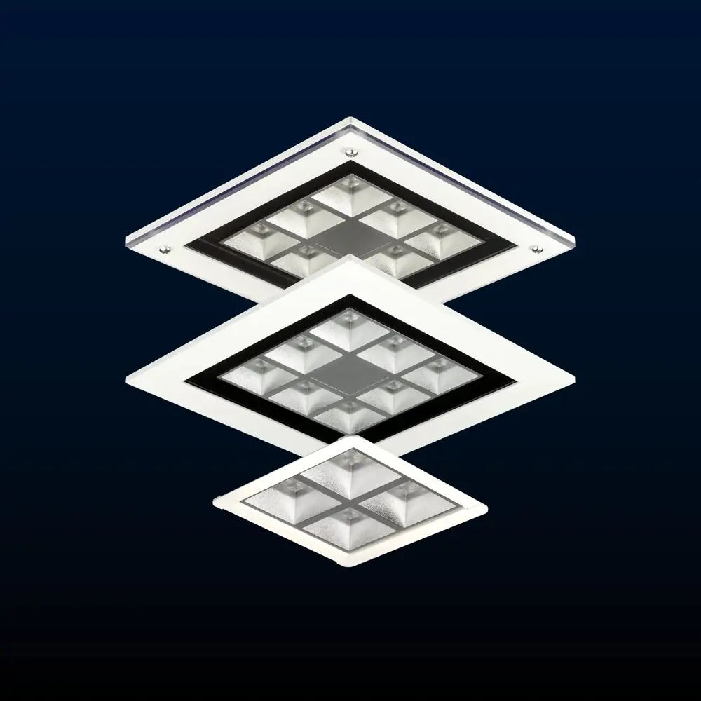 Tetra and Tetra Mini – sleek, modern square downlighters