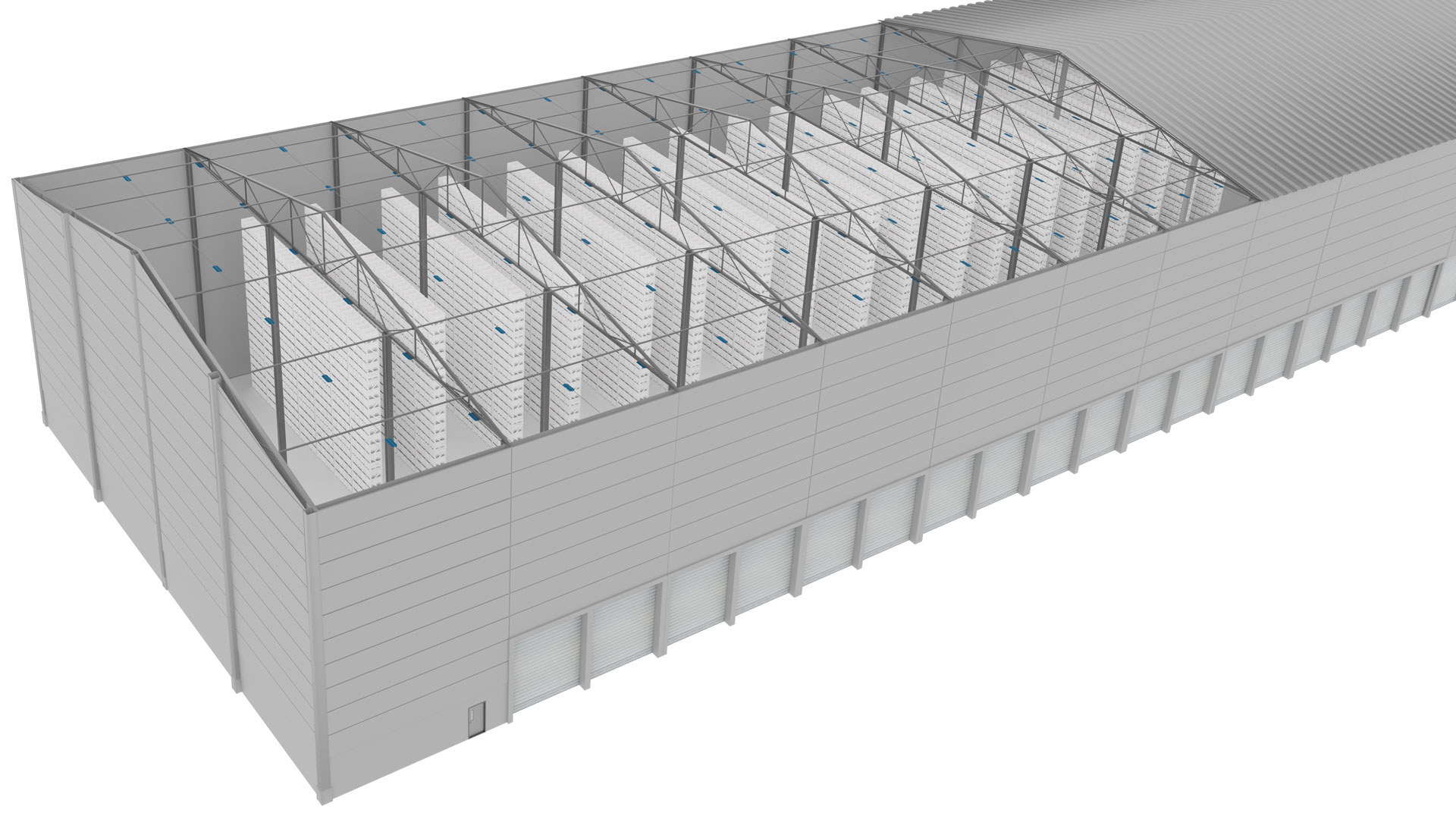 Warehouse, Open and Racking Areas