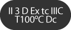 II 3 D Ex tc IIIC T100°C Dc
